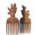 PEIGNE  AFRO EN BOIS